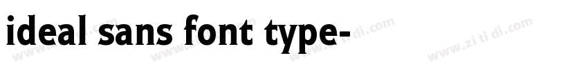 ideal sans font type字体转换